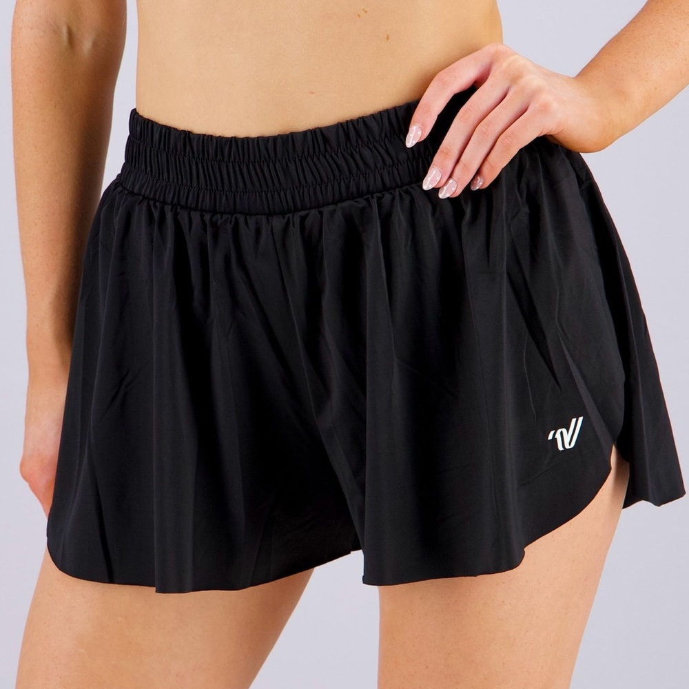 ✨Varsity  Spirit Fashion Flutter Shorts Black Size S